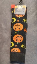 Halloween Spooky Pumpkin Socks Size 5 - 9 Knee Highs Multi Color