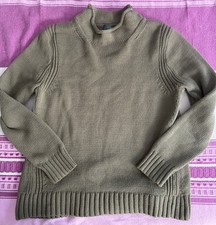 J. Crew Always Rollneck Oarsman Sweater Rare Olive Fisherman Knit Vintage Large
