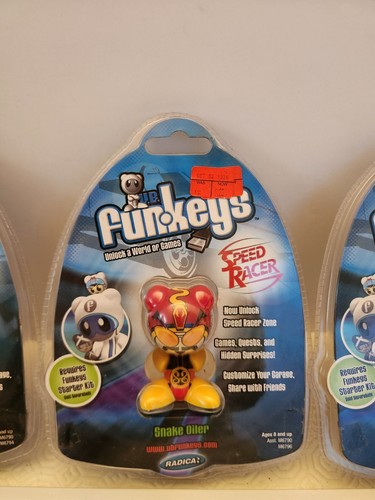 U.B. Funkeys Speed Racer Starter Kit Mattel Radica 2007 Plus 3 Extra Funkeyes - Picture 4 of 6