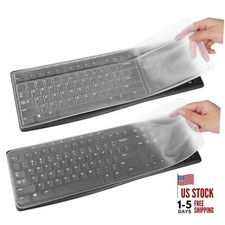 Universal Silicone Keyboard Cover Protector Skin for Desktop Computer Keys