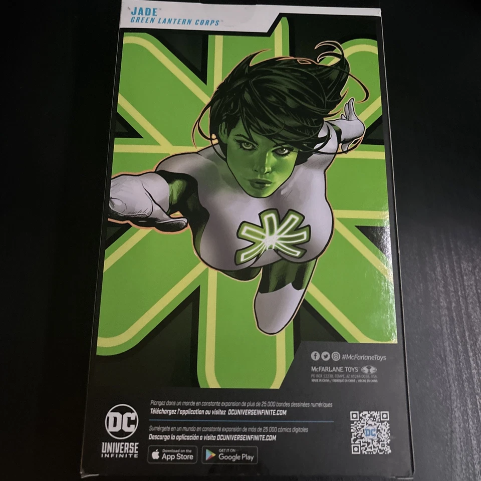 7-дюймовая фигурка DC Multiverse JADE Green Lantern Corp Red McFarlane Platinum Chase НОВАЯ - Изображение 3 из 4