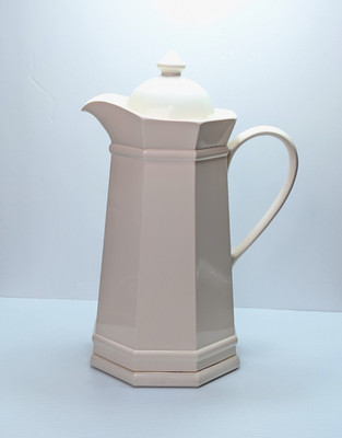 OGGI WHITE HERITAGE PLASTIC THERMOS CARAFE SERVING CARAFE