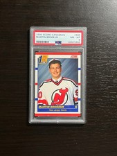 MARTIN BRODEUR 1990 Score Canadian Rookie RC Card #439 Graded PSA 8! Devils. rookie card picture