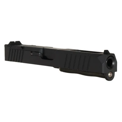 Complete Slide for Glock 17 Gen 3 - Black Cerakote Slide - Ported Barrel
