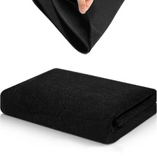 Black Underfelt Liner Carpet for Speaker Sub Box, Table - Top/Bottom, Auto, R...