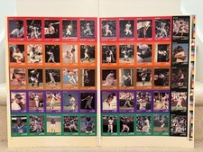 1990 THE STAR CO-2 UNCUT SHEETS-ALAN TRAMMELL, Will Clark & OTHERS w/PROMO CARDS