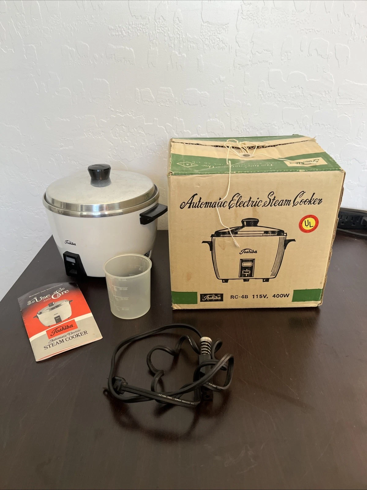 Japan Toshiba Rice Cooker 4 Cup White RC-4BA Electric Steam Cooker Vinatge
Opens in a new window or