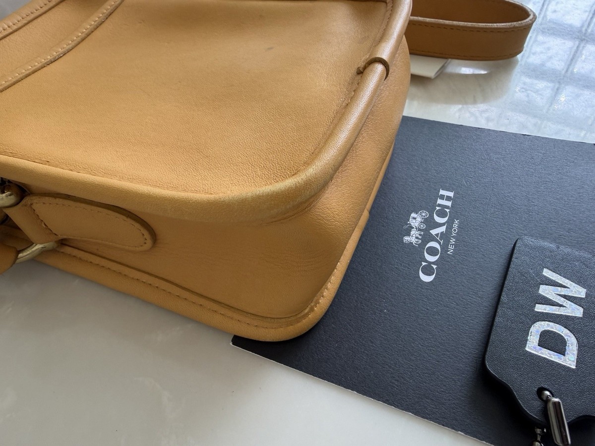 COACH VINTAGE YELLOW KIT CROSSBODY SHOULDER BAG 9973 | eBay