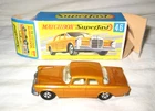 MIB 1968 Matchbox #46 Mercedes 300 SE, Gold SF Transitional Car in Orig "SF" Box