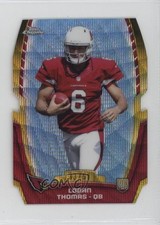 2014 Chrome Mini Rookie Die-Cuts Blue Wave Refractor 33/50 Logan Thomas uk2