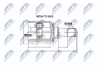 Gelenksatz Antriebswelle NTY NPW-TY-045 FüR Cruiser FJ Toyota Land Prado VAN 5