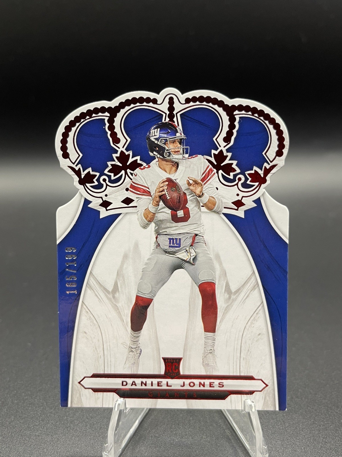 2019 Panini Chronicles DANIEL JONES Crown Royale Red /199 Rookie Giants RC #CR-3