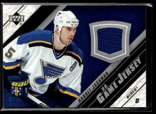 2005-06 Upper Deck UD Game Jerseys Series II Barret Jackman St. Louis Blues