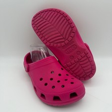 UNISEX Crocs Classic Hot Pink Casual Comfort Slip-On Clogs 6 Men's 8 Women's