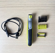 Phillips OneBlade Recorte, Borde, Afeitado para Cara QP2724/70, 360°, Cuerpo y Accesorios