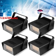1-5Packs DJ Strobe Flash Light 24 LED Club Stage Lighting Party Disco Xmas Light