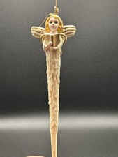 Rare- Vintage The Magic Of The Icicle Angel Sparkly Christmas Ornament 1990’s