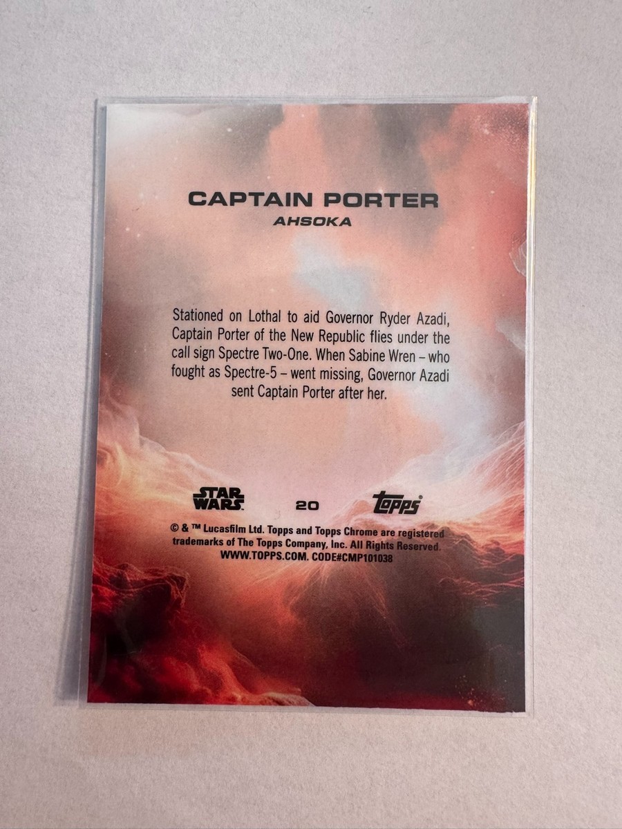 2025 Topps Chrome Star Wars Sapphire Captain Porter | eBay
