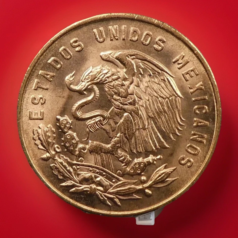 Moneda de 5 centavos 1960 RED GEM BU MEXICO excelente vintage envío rápido Foto 2 de 4