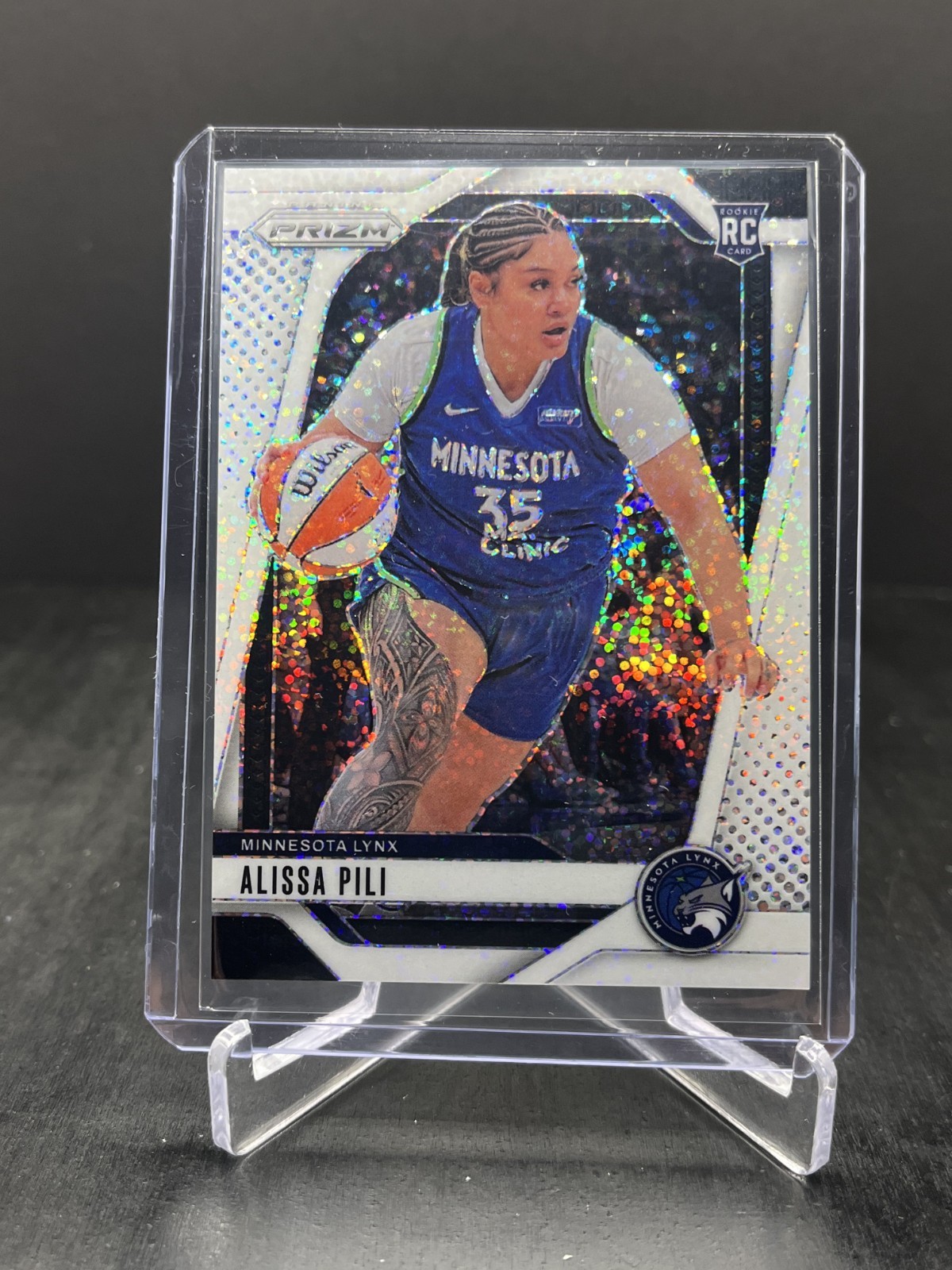 2024 Panini Prizm WNBA Basketball Alissa Pili RC Rookie White Sparkle SP #83
