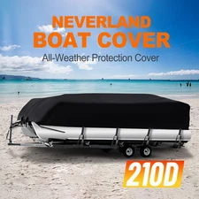 21-24ft Heavy Duty Trailerable Pontoon Boat Cover for Winter Outside Storage Sun
