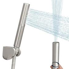 Brushed Nickel 2 In 1 Function Handheld Shower Set, Brass Handheld Spray High...