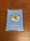 Franklin Mint 1971 United Nations Peace Medal .925 sterling Silver No Box/Papers