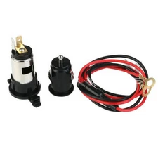 12V USB w/ 60CM Cable Car Cigarette Lighter Socket Charger Power Adapter Outlet