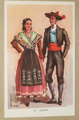 ESPAGNE SPAIN COSTUME TYPIQUE TRAJES TIPICOS MADRID