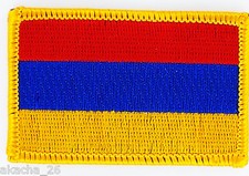 PATCH ECUSSON BRODE DRAPEAU ARMENIE INSIGNE THERMOCOLLANT NEUF FLAG PATCHE