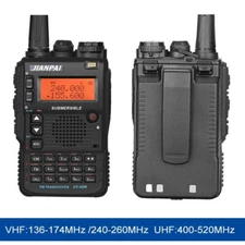 JIANPAI UV-8DR Dual Band VHF/UHF 5W 128CH FM Ham Radio + Programming Cable