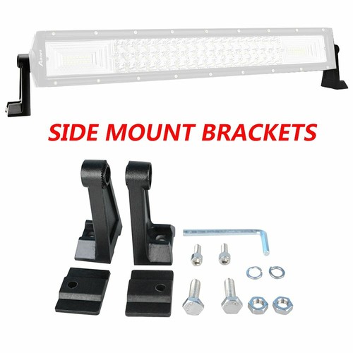 2PCS Universal Mounting Brackets Aluminum Alloy Side Rotating LED Work Light Bar - Bild 9 von 9