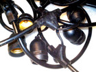Unbranded 50FT Outdoor String Lights Weatherproof 25 Sockets Heavy Duty Black — photo 3
