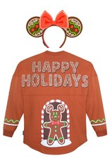 Disney Spirit Jersey Gingerbread Mickey Mouse with Ears Happy Holidays Eats