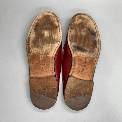 Cole Haan Damengröße 7,5 rote Leder-Pantoletten - Bild 10 von 12