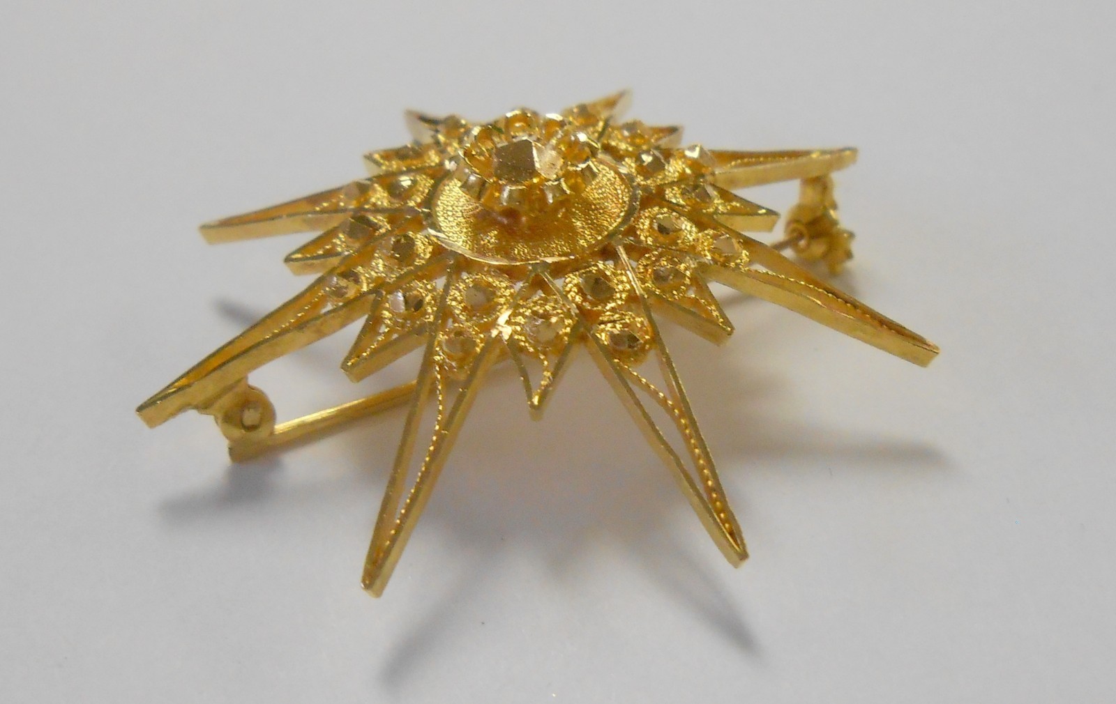 20K Solid High Yellow Gold Middle Eastern Ornate … - image 4