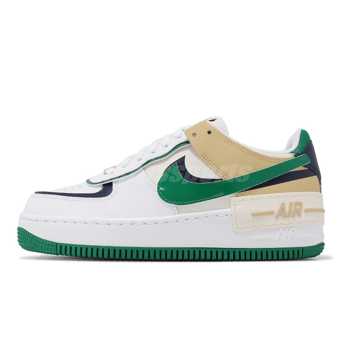 ◆正規品◆NIKE AIR FORCE 1 SHADOW MALACHITE(W)◆関税/送料込 Nike Wmns AF1 Shadow AF1 White Malachite Sesame Women Casual