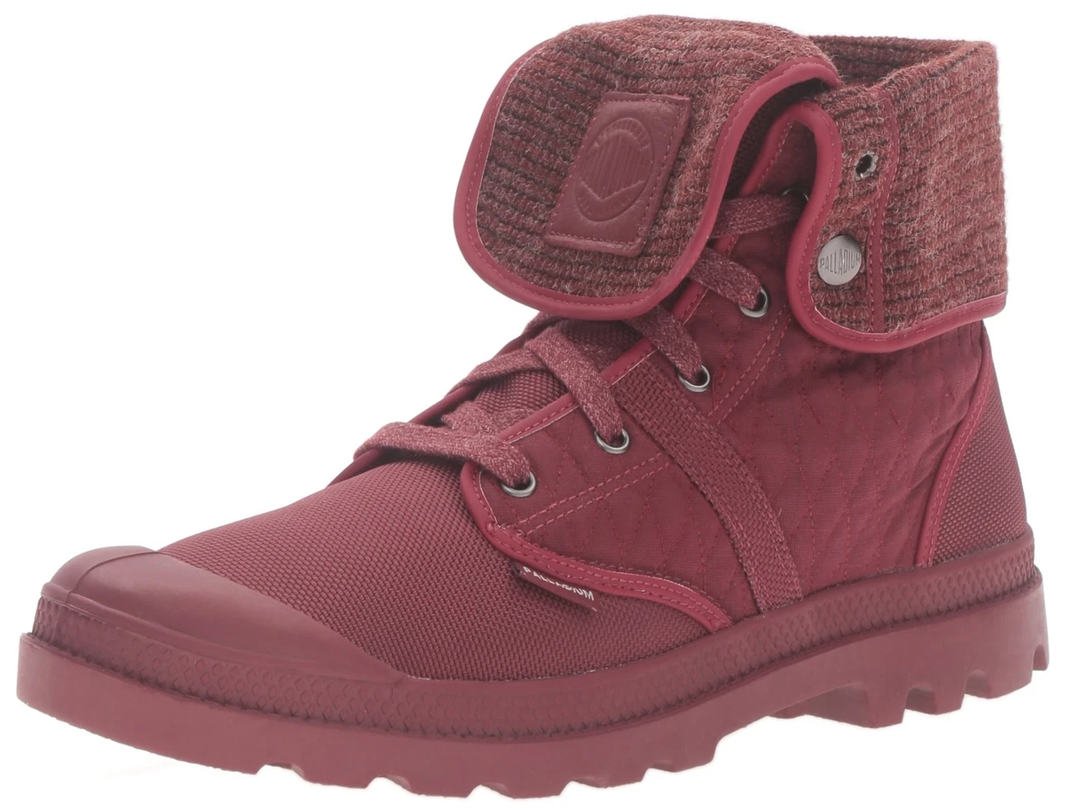 Burgundy palladium boots sale