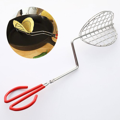 New Taco Shell Maker Press Tortilla Fryer Tongs Plated Steel Kitchen To~$h - Picture 7 of 11