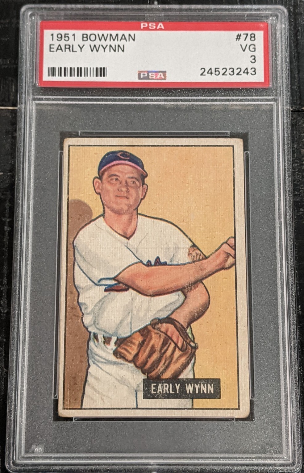 1951 Bowman Early Wynn PSA 3 VG #78 Cleveland Indians