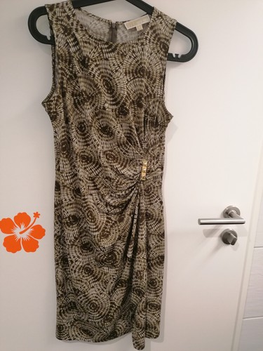 Original MICHAEL KORS Kleid Gr. S/36Kofferkleid beige/braun stretchig neuwertig