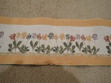 Embroidered Floral - 8" wide , 13 yard long cotton border