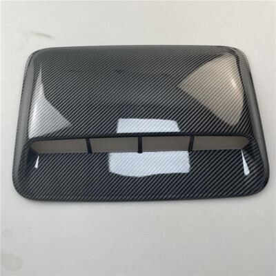 Car Air Flow Scoop Hood Intake Vent Bonnet Trim Cover Glossy Carbon Fiber Look