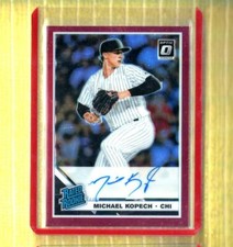 2019 OPTIC RED PRIZM #RRS-MK MICHAEL KOPECH AUTOGRAPH #48/50 RC WHITE SOX D221