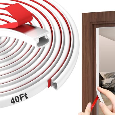 40Ft Rubber Door Weather Stripping Door Seal Strip D Shaped Adhesive Seal Strip