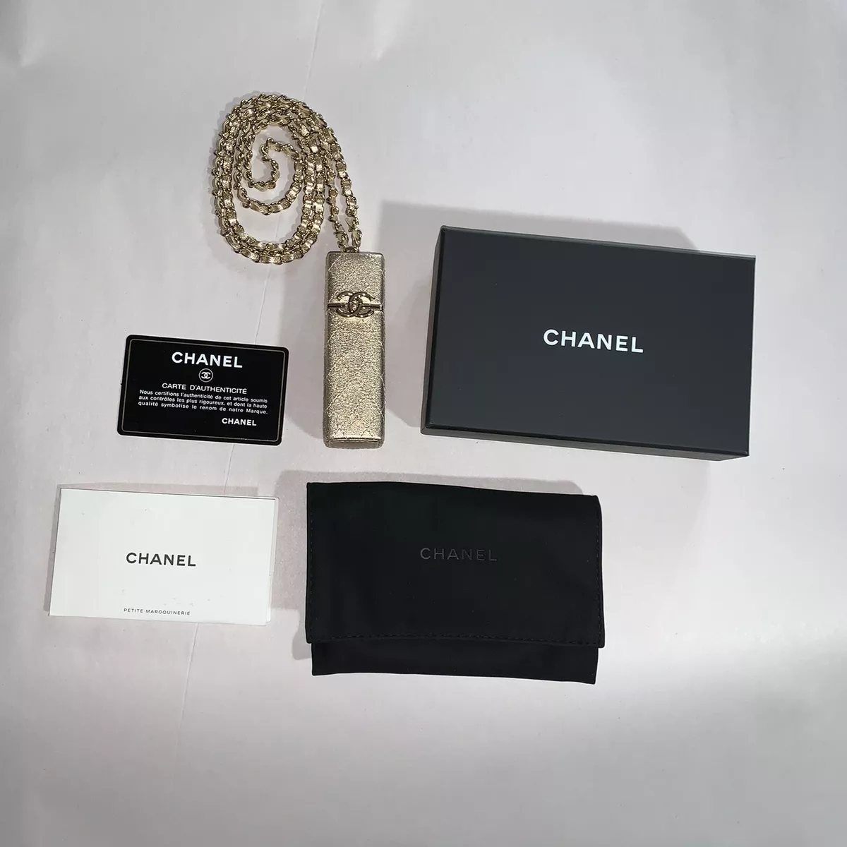 Chanel Two Tone Double Flap Bag Gray and Black with Leather Covered CC