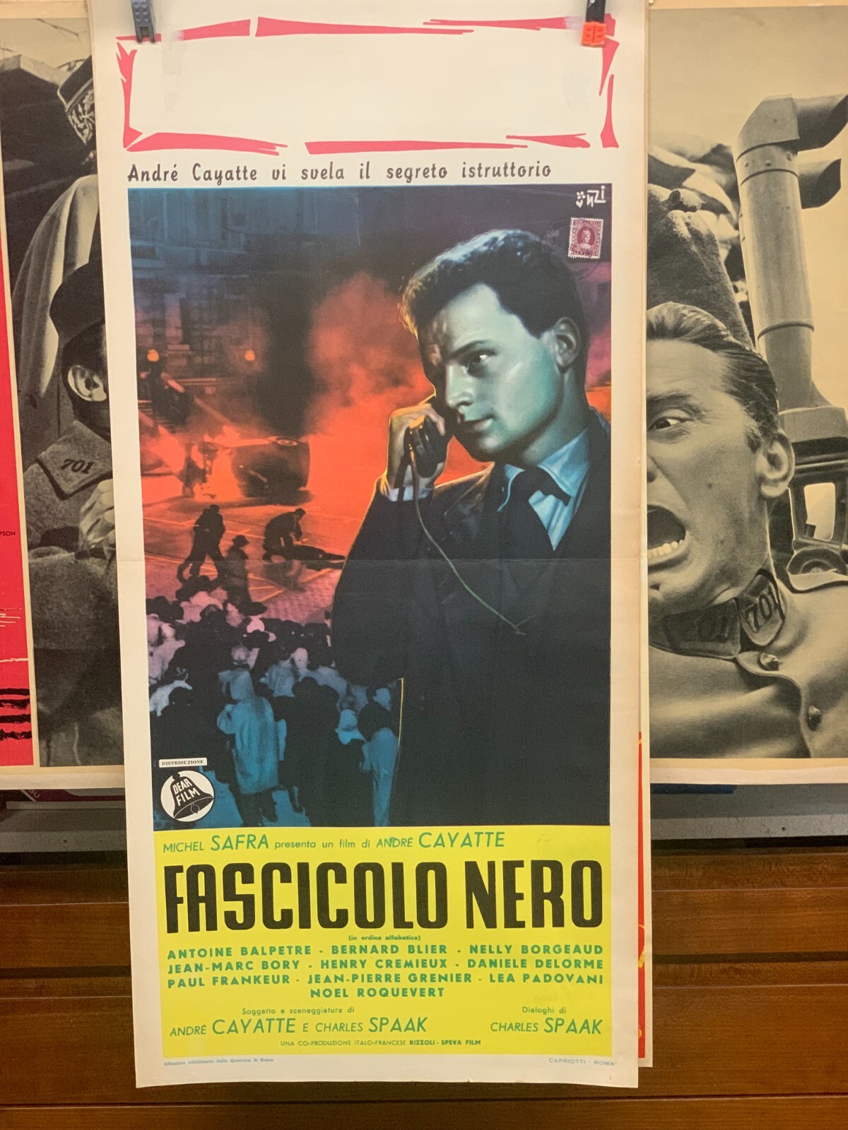 Locandina originale film Fascicolo nero (1955) - Regia di André Cayatte