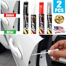 2pcs Car Clear Scratch Remover Touch Up Pens Auto Paint Repair Pen Brush New USA