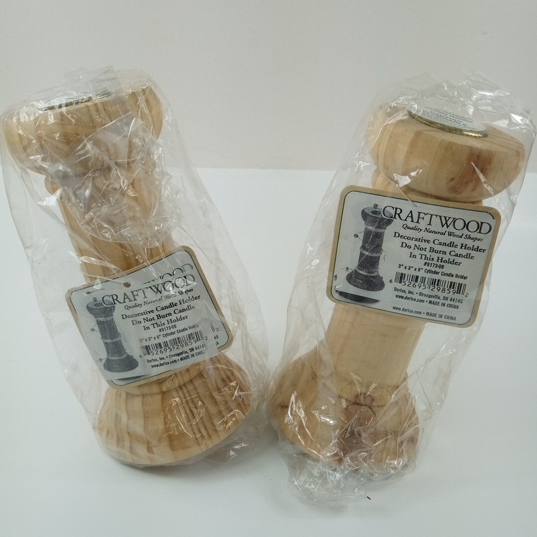 Unfinished 3"x3"x6" #9173-06 Set Of 2