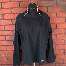 Fila Hoodie Womens Black Long Sleeve
